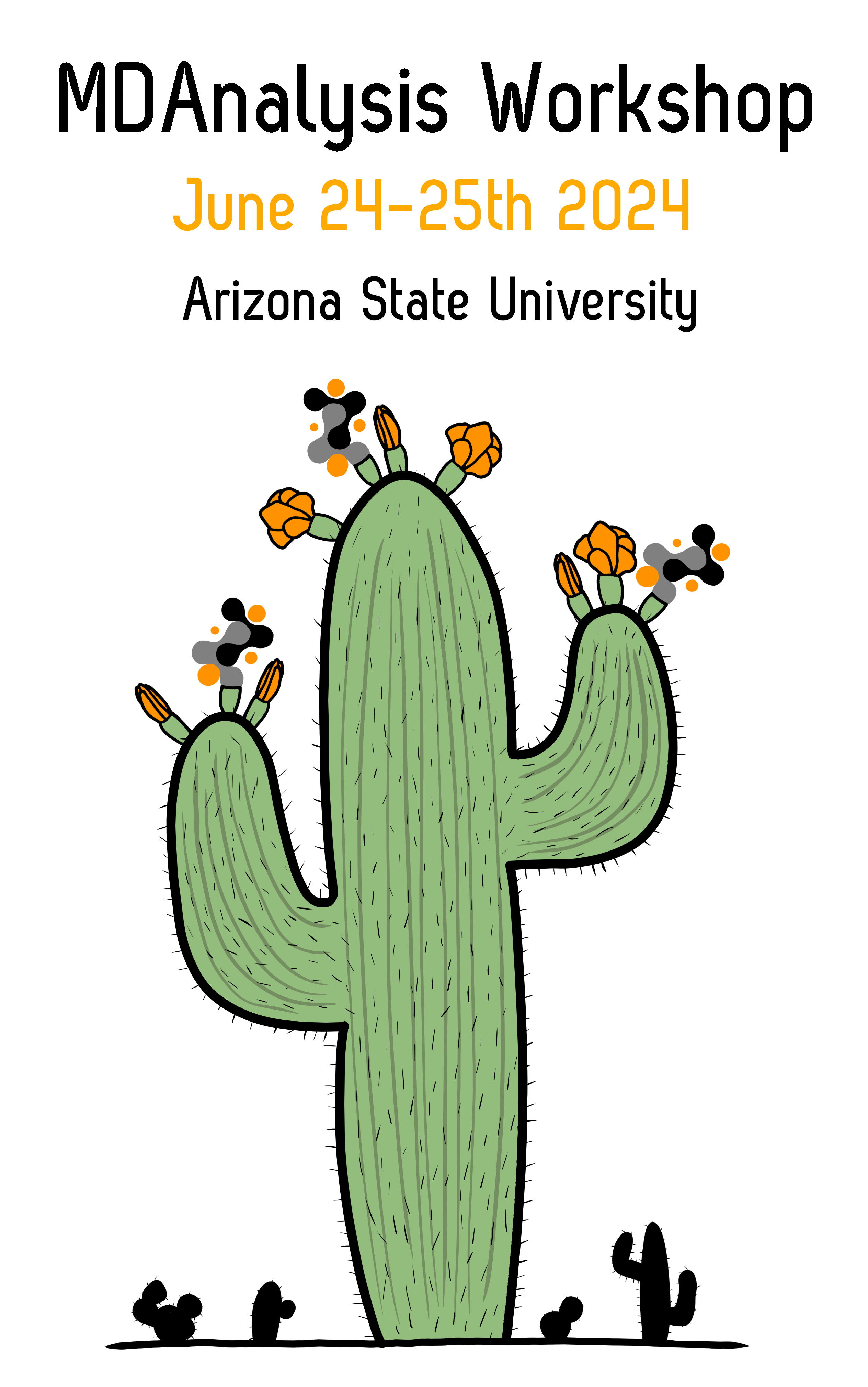 MDAnalysis Workshop June 24-25th, 2024 at Arizona State University